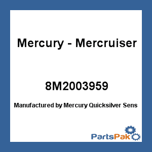 New Mercury Mercruiser Quicksilver Oem Part # 8M2003959 Sensor-O2 